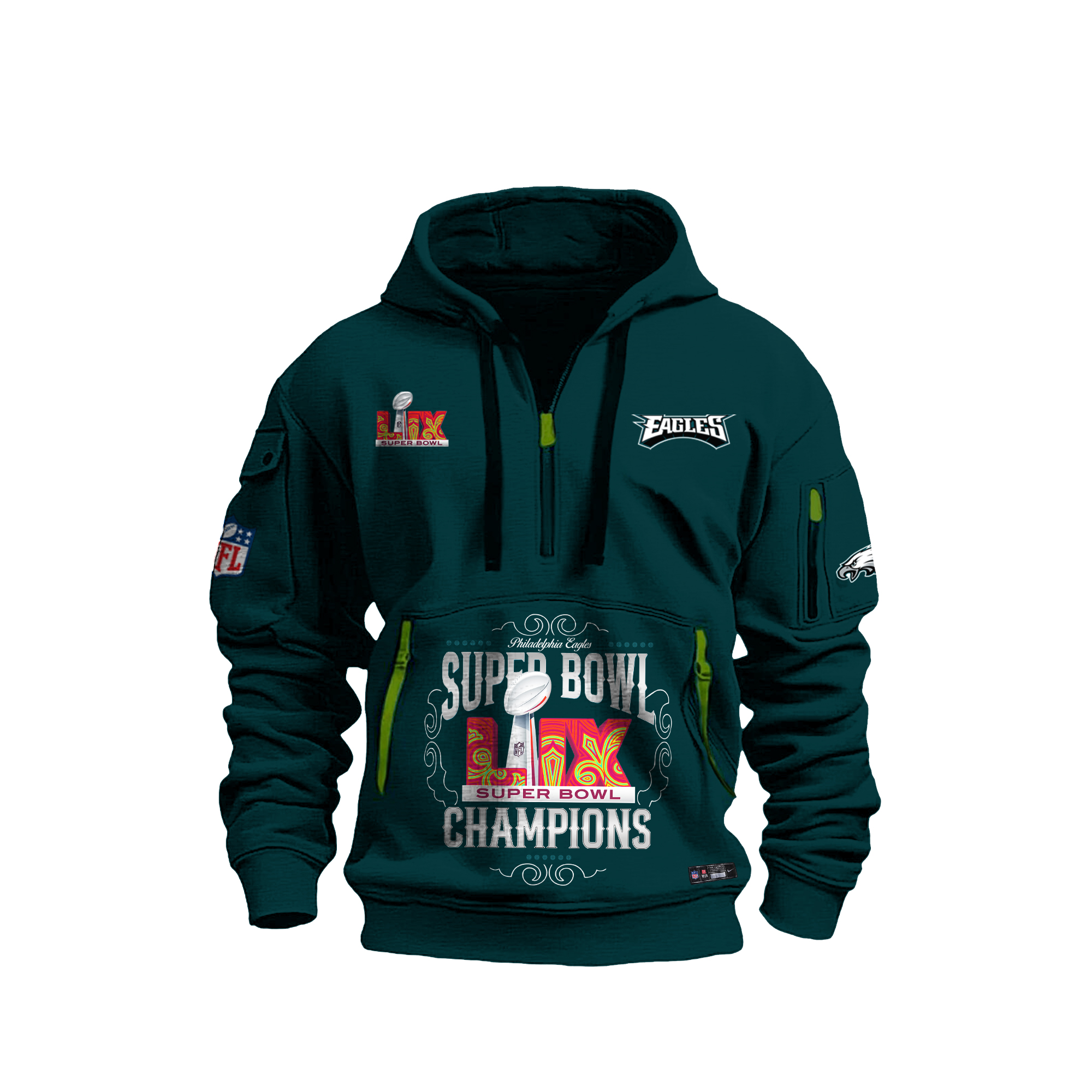Philadelphia Eagles Super Bowl LIX Champions New Hoodie 2025
