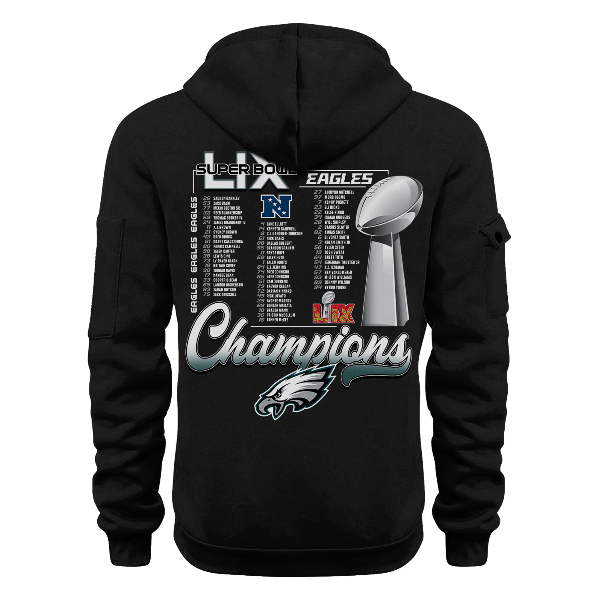 Philadelphia Eagles Super Bowl LIX Champions New Hoodie