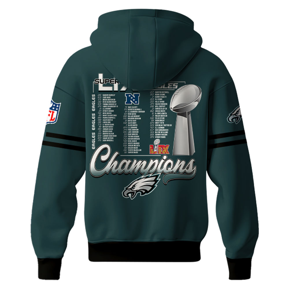 Philadelphia Eagles Super Bowl LIX Champions Unisex Hoodie