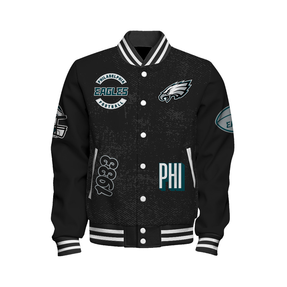Philadelphia Eagles Super Bowl LIX Champions Winning Spirit Varsity Jacket