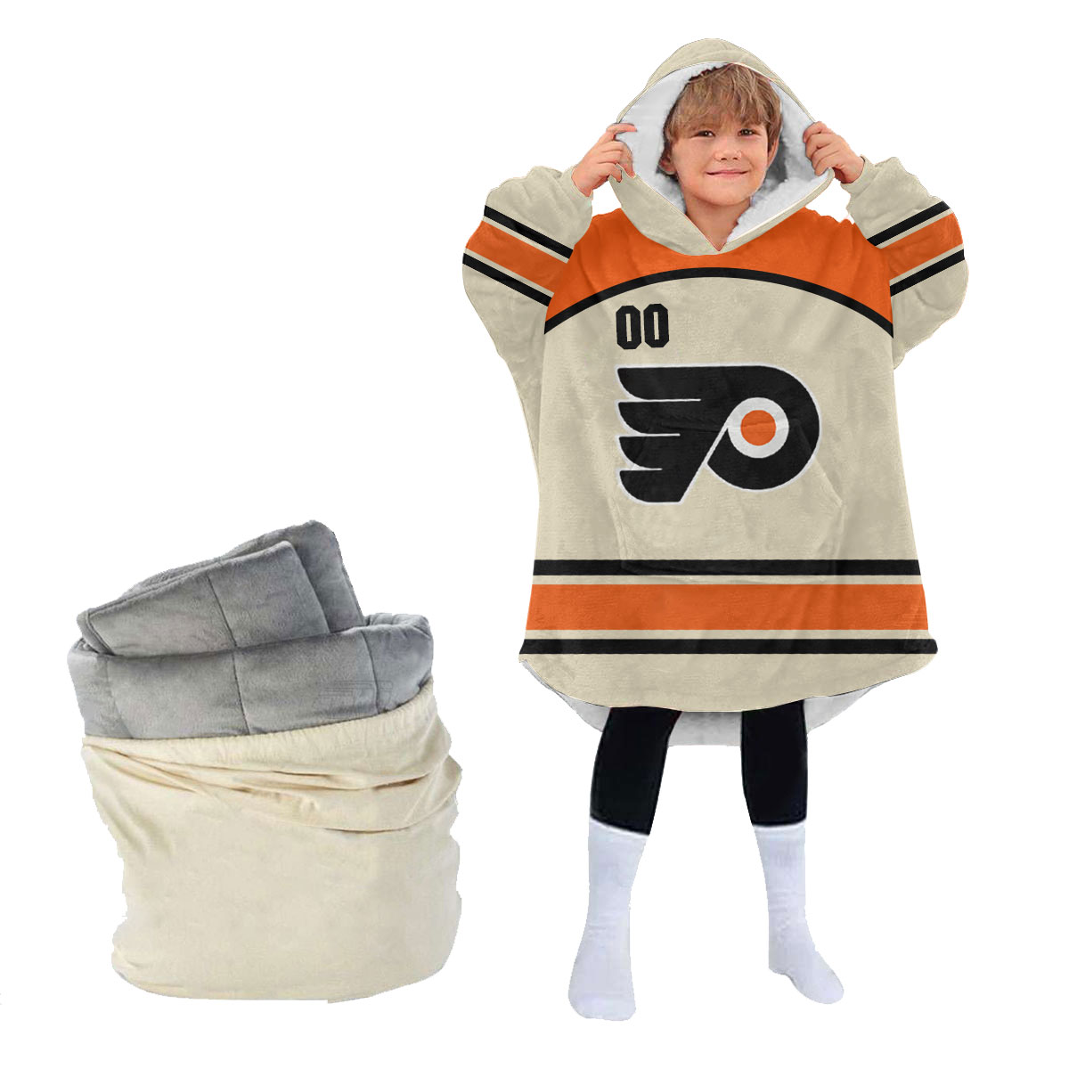 Philadelphia Flyers Personalized Blanket Hoodie Hoodie Snuggie Hoodies