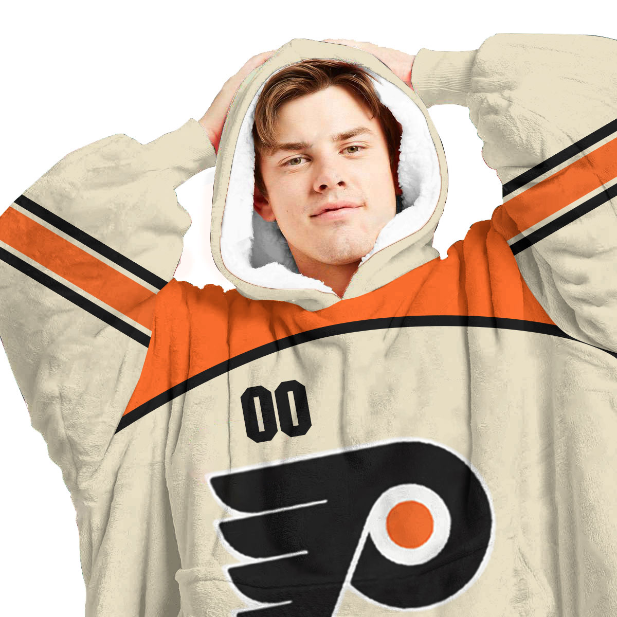 Philadelphia Flyers Personalized Blanket Hoodie Hoodie Snuggie Hoodies