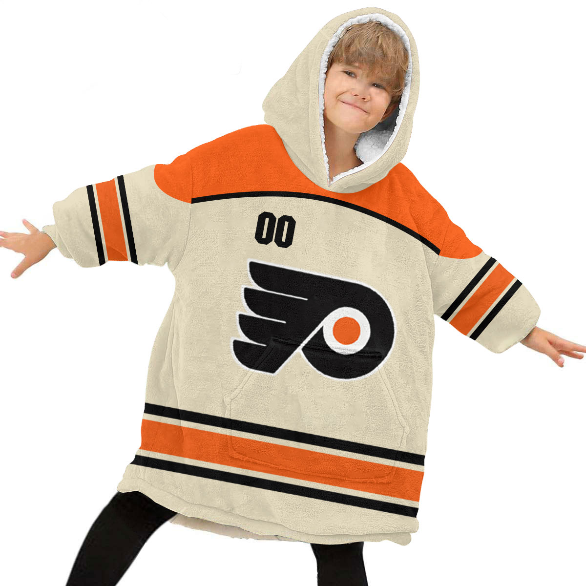 Philadelphia Flyers Personalized Blanket Hoodie Hoodie Snuggie Hoodies