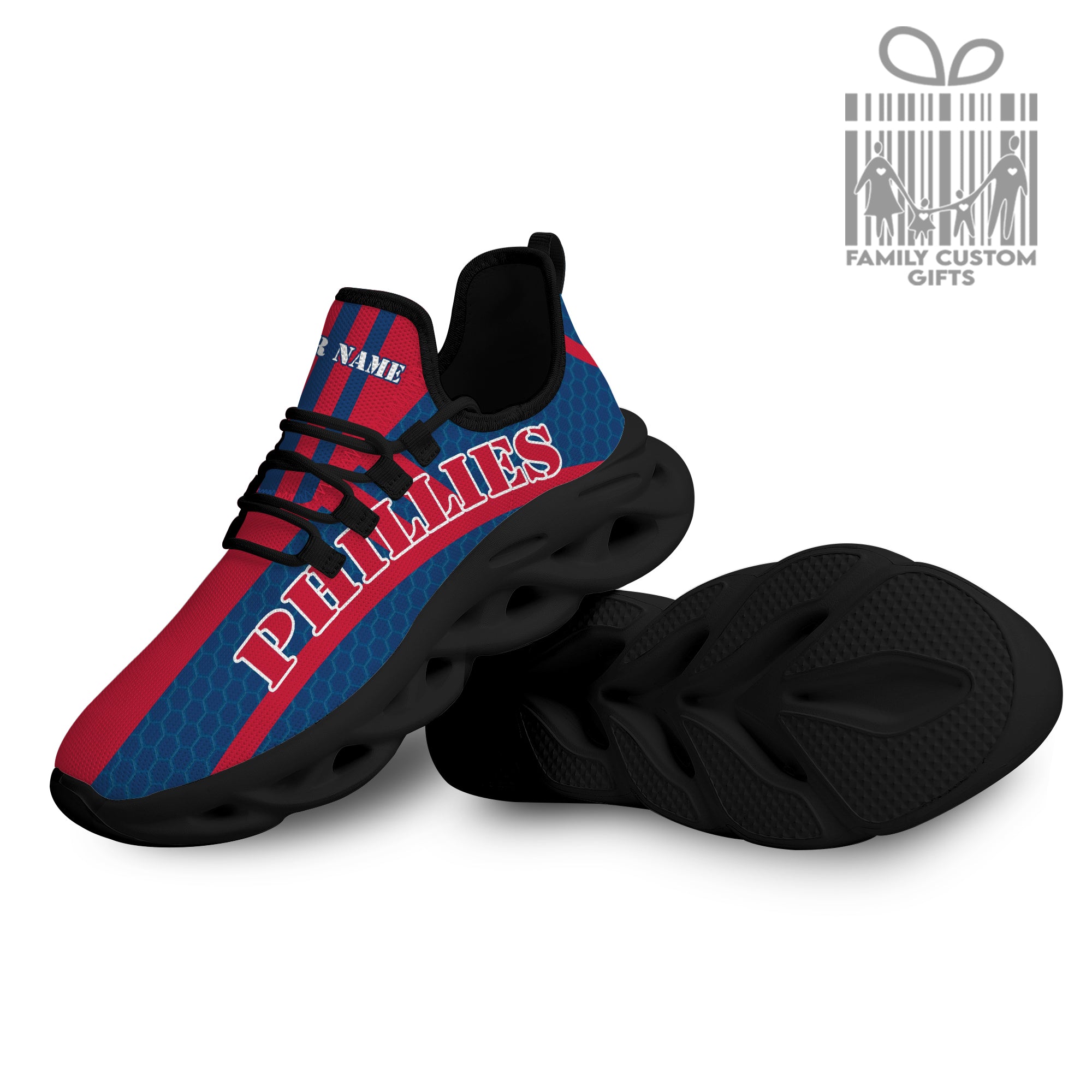Philadelphia Phillies Custom Baseball Personalized Max Soul Sneakers Running Sport Shoes
