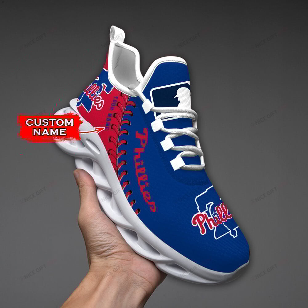 Philadelphia Phillies Custom Name Max Soul Shoes MSS-G3I6