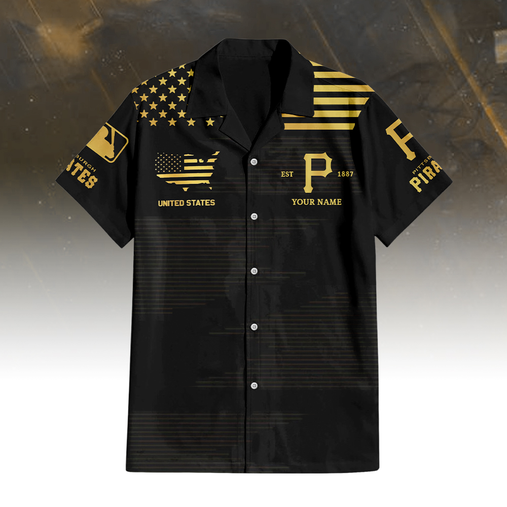 Pittsburgh Pirates Golden Hawaiian Shirt