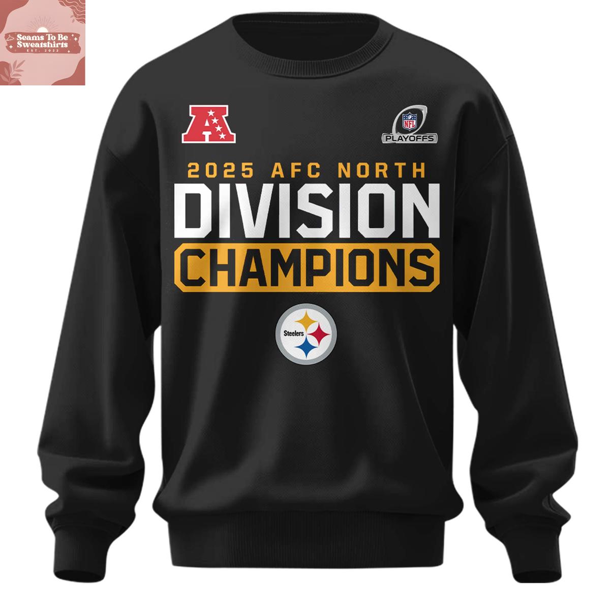 Pittsburgh Steelers 2025 AFC North Division Champions Hoodie Shirt