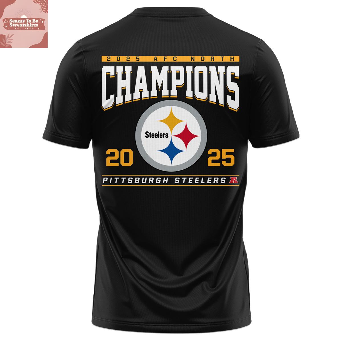 Pittsburgh Steelers 2025 AFC North Division Champions Hoodie Shirt