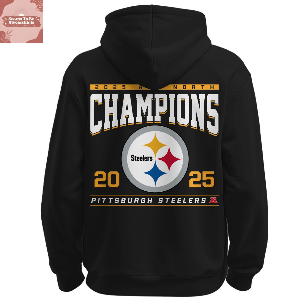Pittsburgh Steelers 2025 AFC North Division Champions Hoodie Shirt