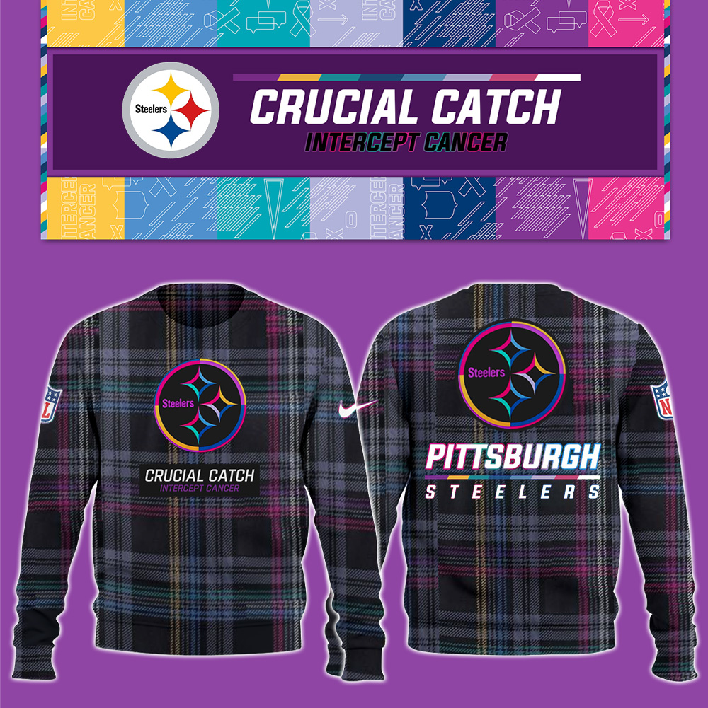 Pittsburgh Steelers Crucial Catch Hoodie V2