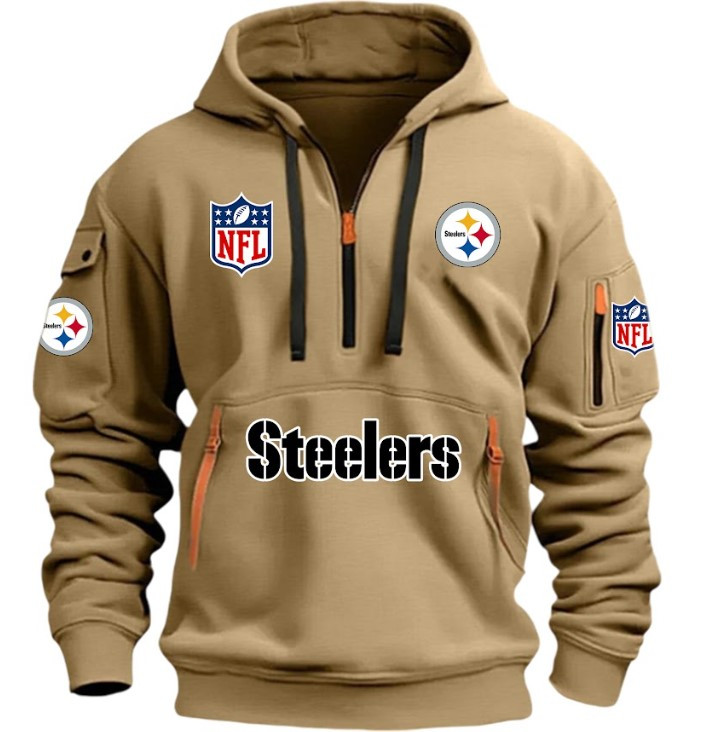 Pittsburgh Steelers - HOODIE HALF ZIPPER - QTA405111350