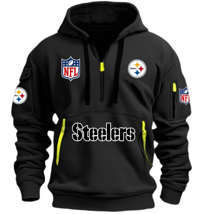 Pittsburgh Steelers - HOODIE HALF ZIPPER - QTA405111350