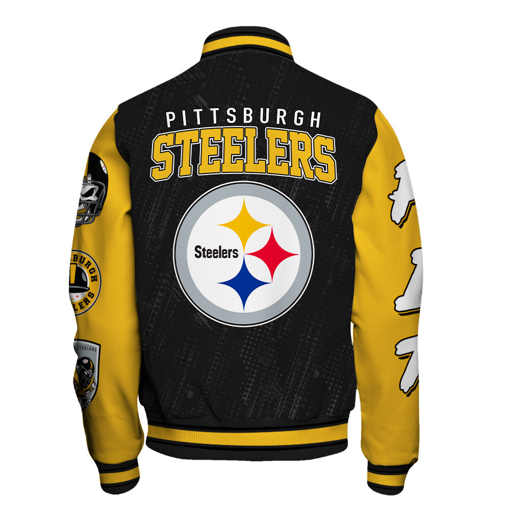 Pittsburgh Steelers National Football League Conquer Every Field Unisex Varsity Jacket