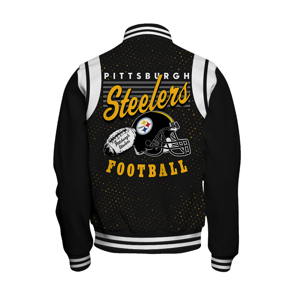 Pittsburgh Steelers National Football League Make Your Mark Unisex Varsity Jacket