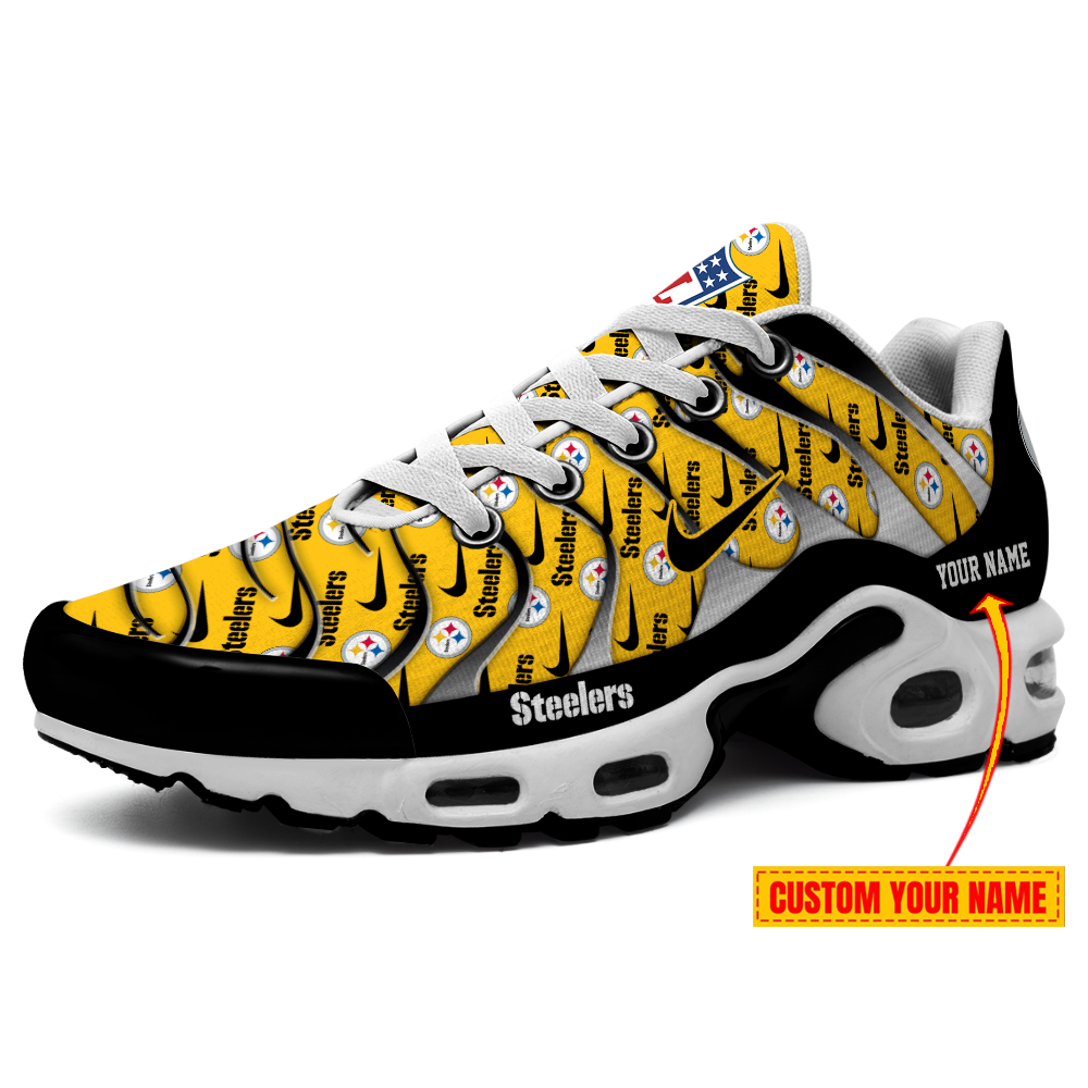 Pittsburgh Steelers-Pattern Swoosh Personalized H56 Shoes-SP16112327ID02DS08