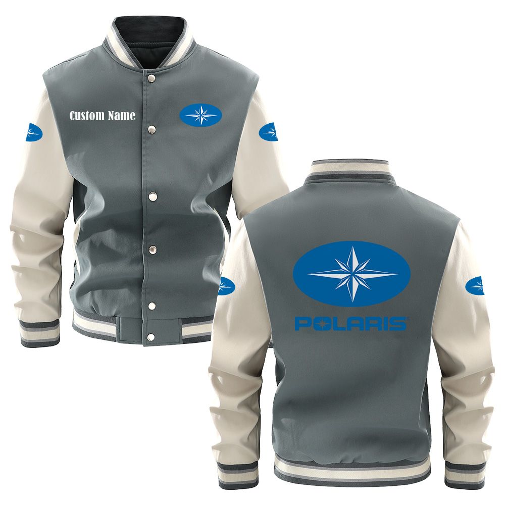 Polaris Varsity Jacket, Baseball jacket, Letterman Jacket Customize Name, Multicolor