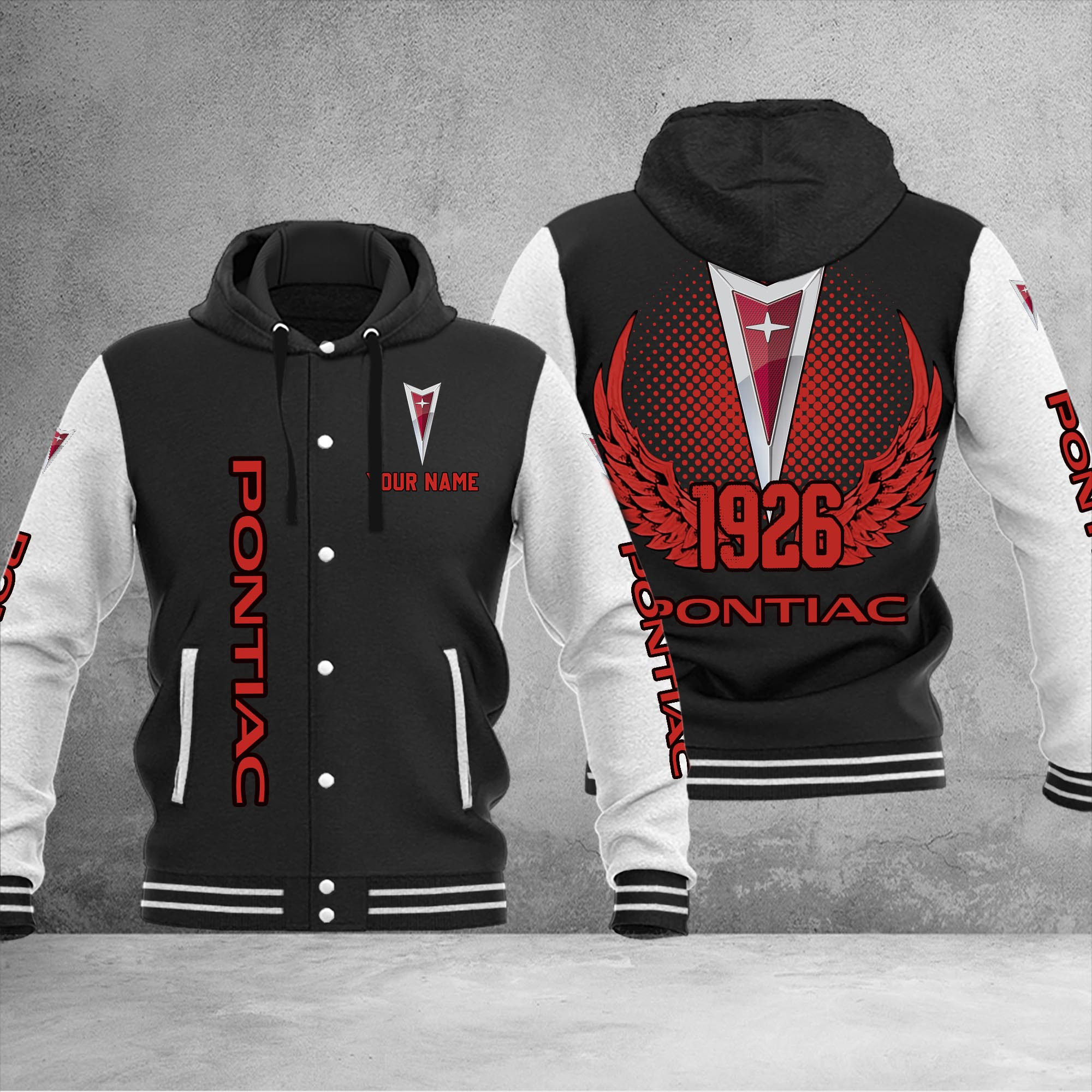 Pontiac DMHJ1070 Baseball Jacket Multicolor