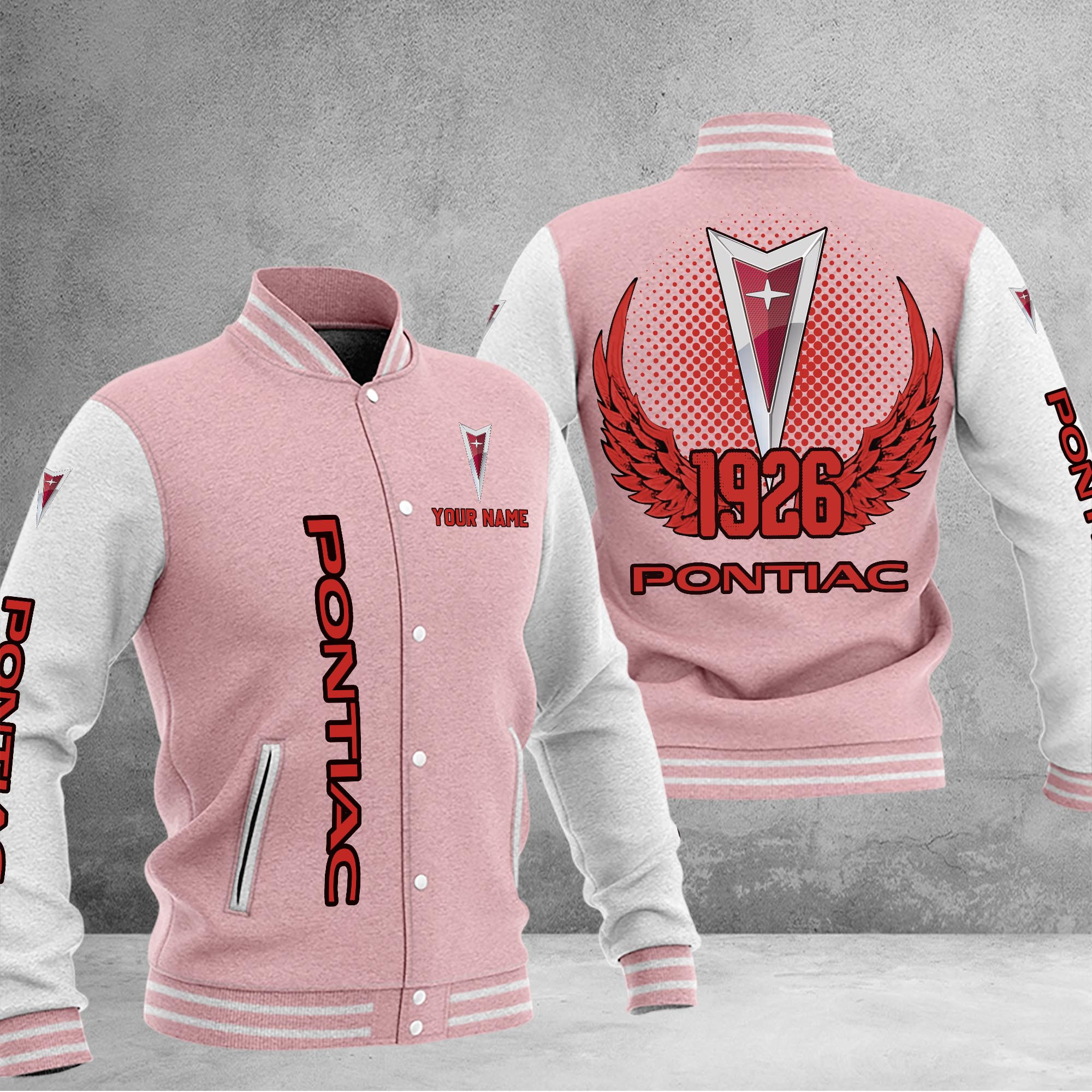 Pontiac DMHJ1070 Baseball Jacket Multicolor