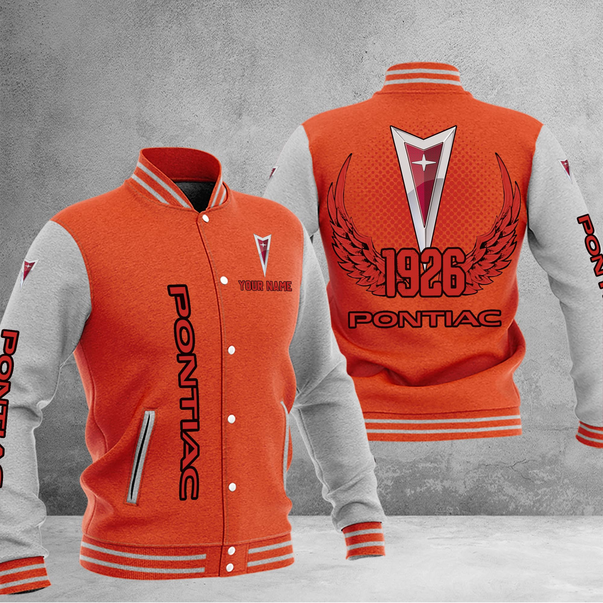 Pontiac DMHJ1070 Baseball Jacket Multicolor