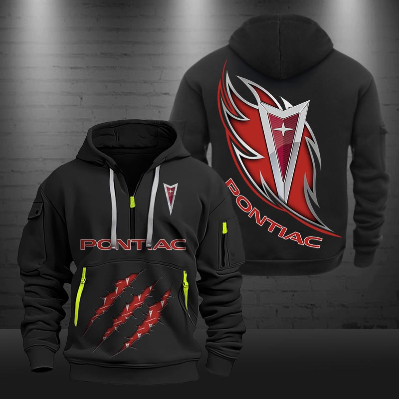 Pontiac New Zip Hoodie 0471 Multicolor