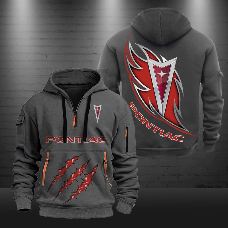 Pontiac New Zip Hoodie 0471 Multicolor