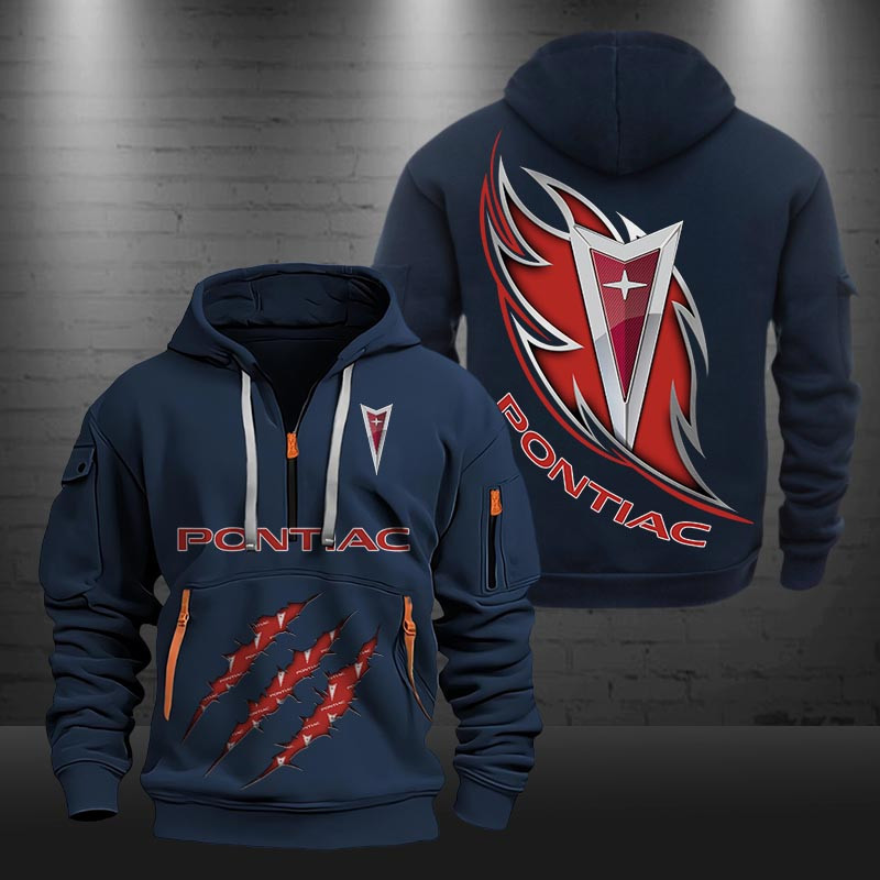 Pontiac New Zip Hoodie 0471 Multicolor