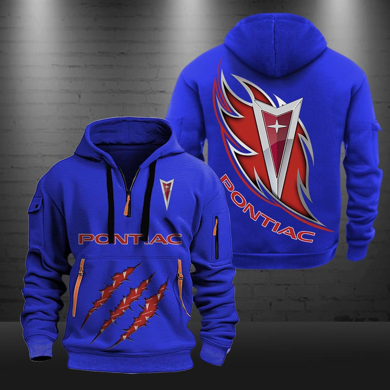 Pontiac New Zip Hoodie 0471 Multicolor