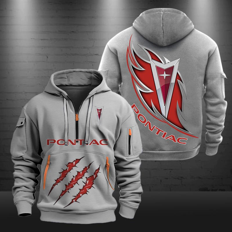 Pontiac New Zip Hoodie 0471 Multicolor
