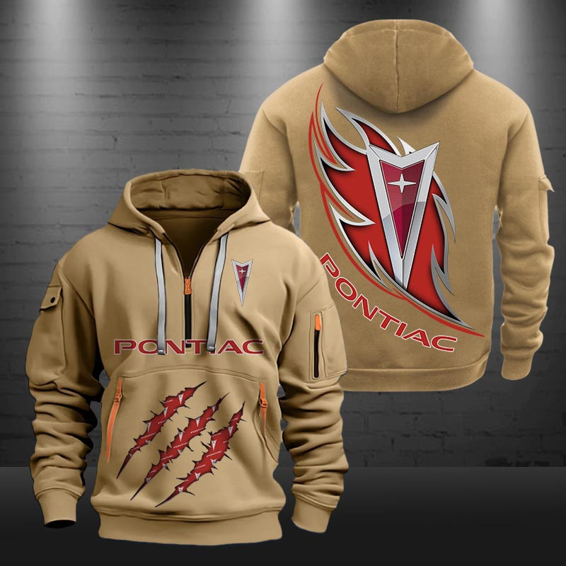 Pontiac New Zip Hoodie 0471 Multicolor