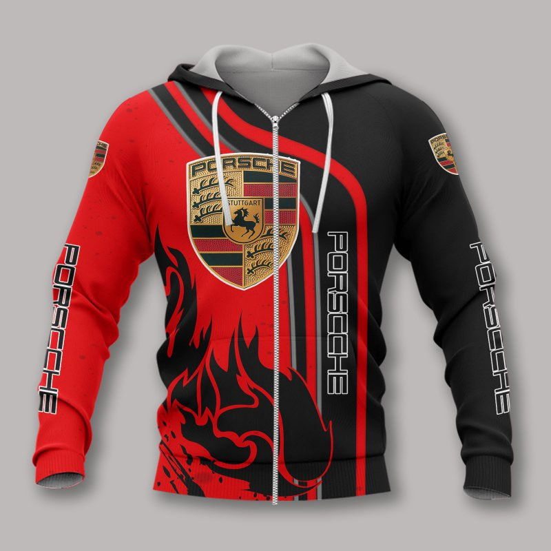 Porsche Printing T-Shirt, Polo, Hoodie, Zip, Bomber 9826