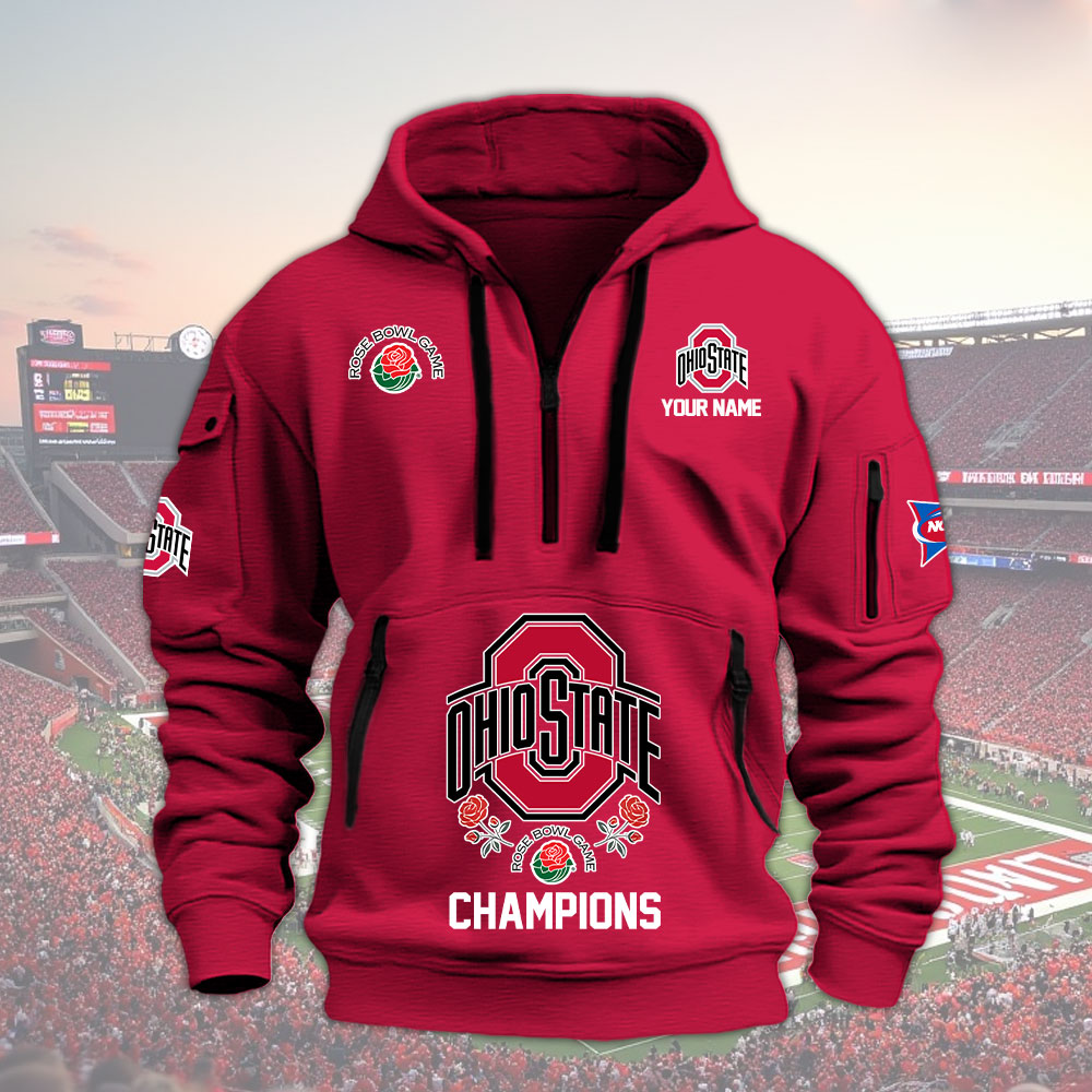 QRTLPC29910 ohio state buckeyes football RB Heavy Hoodie