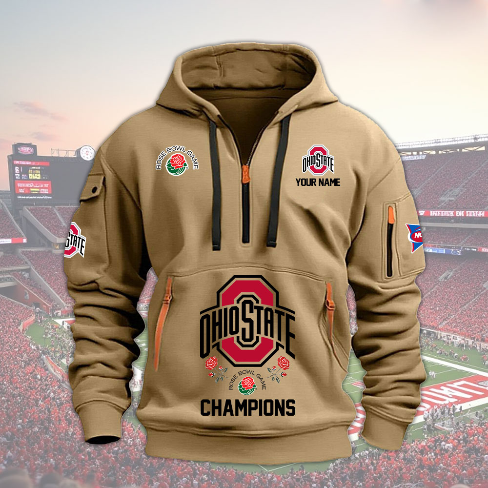 QRTLPC29910 ohio state buckeyes football RB Heavy Hoodie