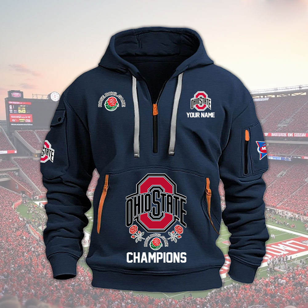 QRTLPC29910 ohio state buckeyes football RB Heavy Hoodie