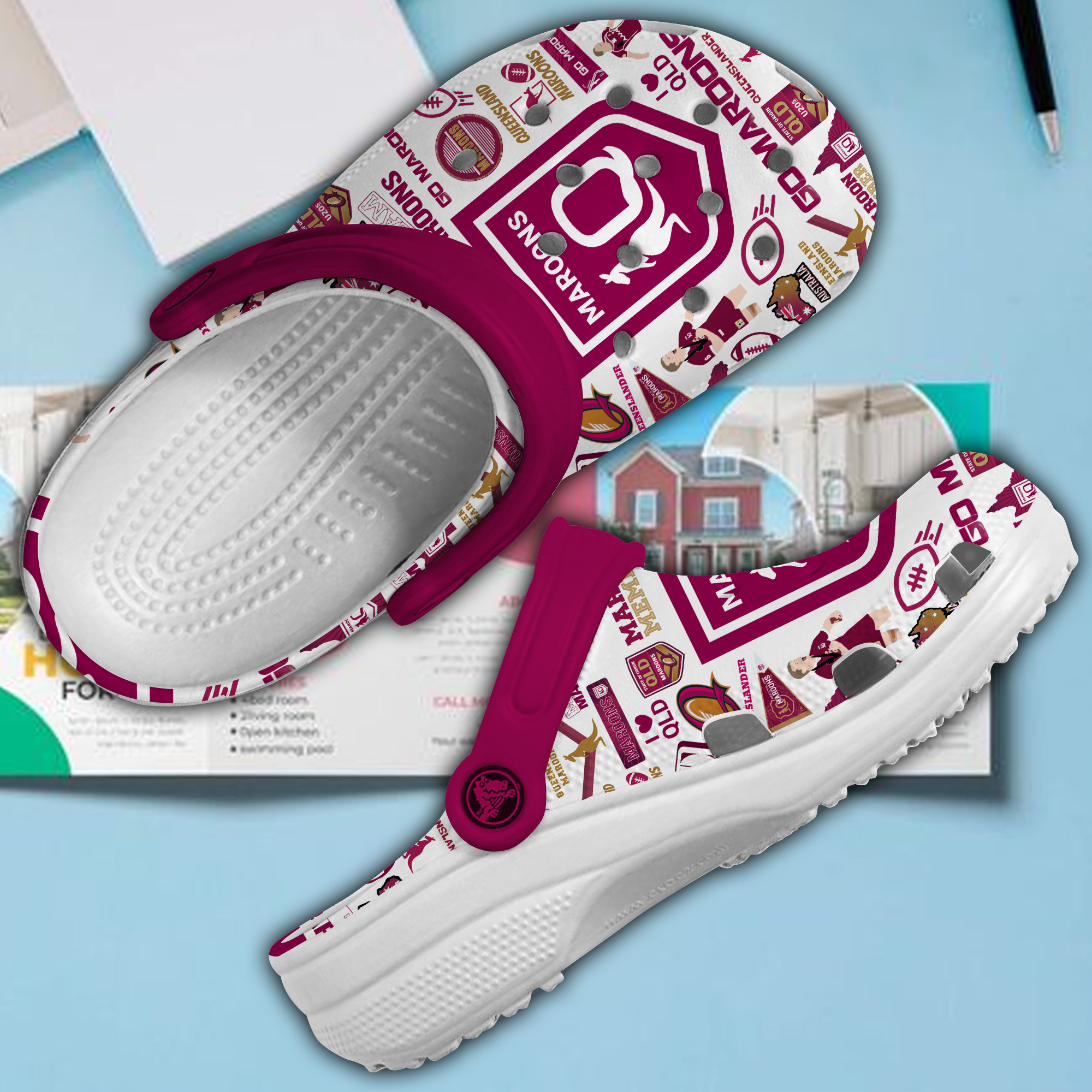 Queensland Maroons Crocs