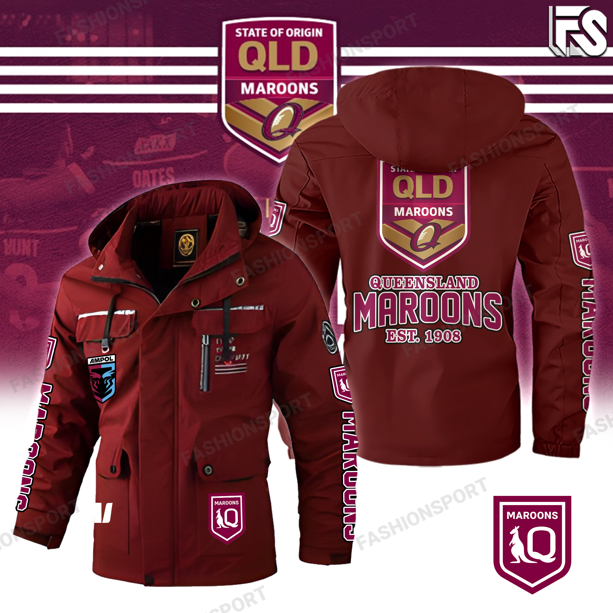 Queensland Maroons Windbreaker Jacket