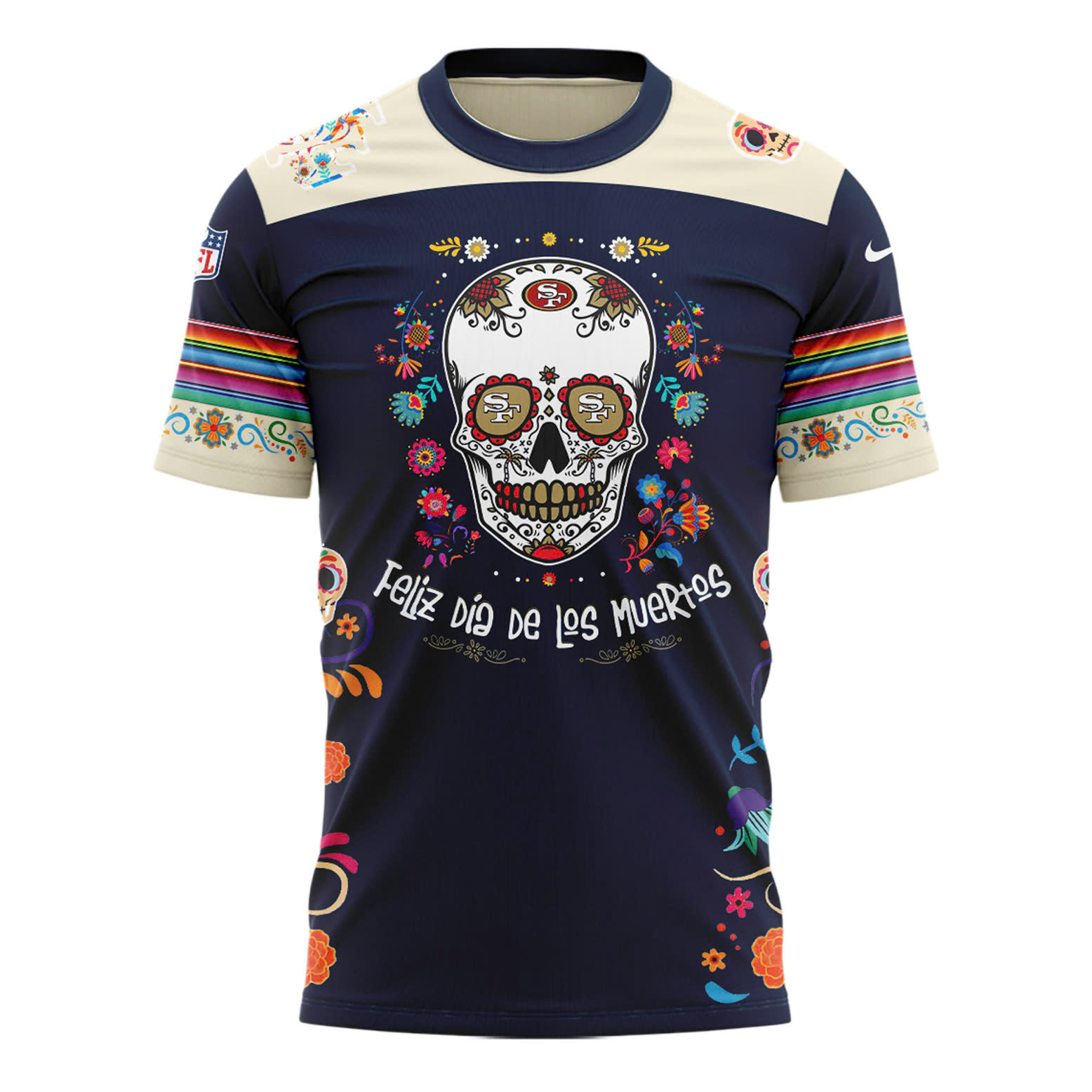 San Francisco 49ers Dia De Los Muertos Premium Tee