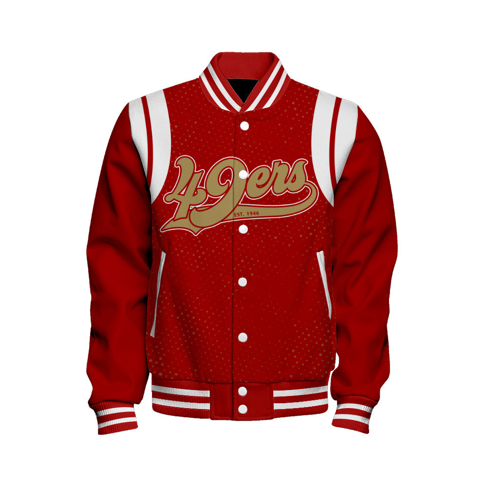 San Francisco 49ers National Football League Make Your Mark Unisex Varsity Jacket