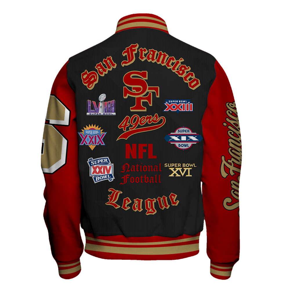 San Francisco 49ers National Football League Unisex Varsity Jacket SFAT V25