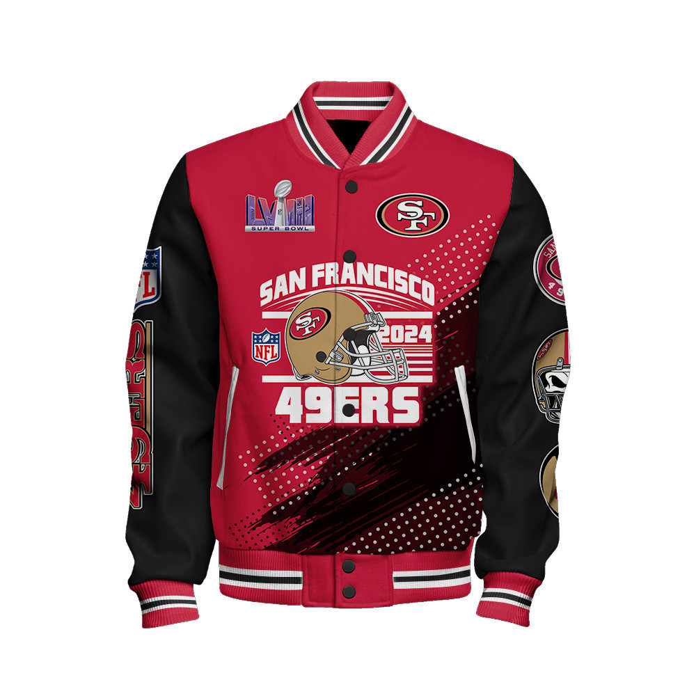 San Francisco 49ers National Football League Varsity Jacket STM V3
