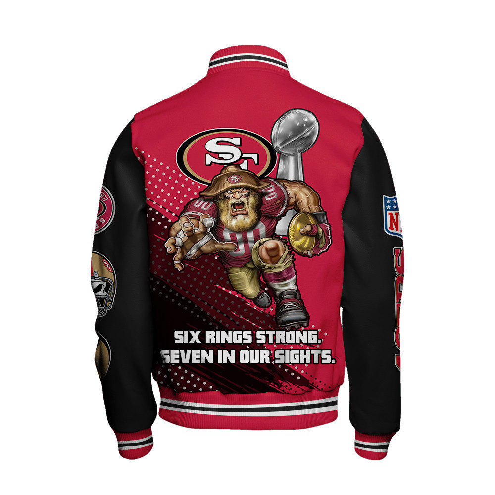 San Francisco 49ers National Football League Varsity Jacket STM V3