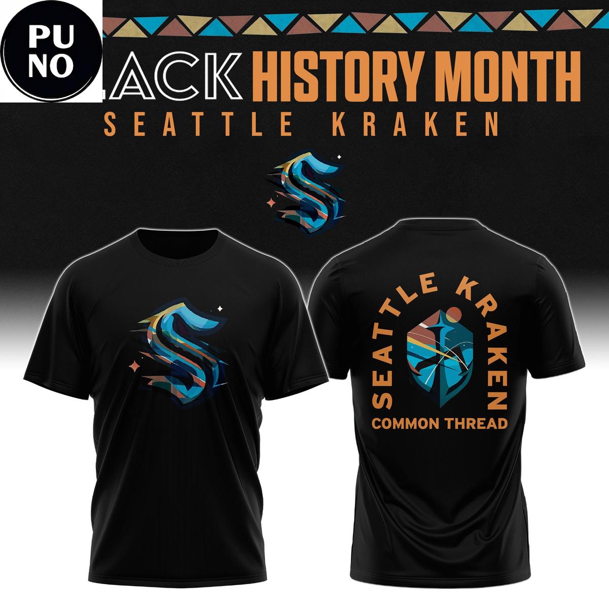 Seattle Kraken x Black History Month Heritage 2026 Hoodie Shirt