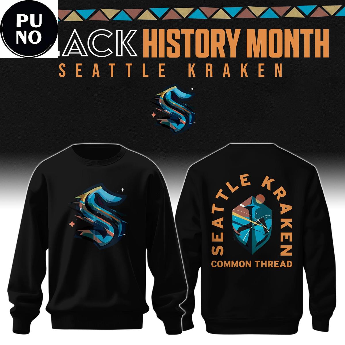 Seattle Kraken x Black History Month Heritage 2026 Hoodie Shirt