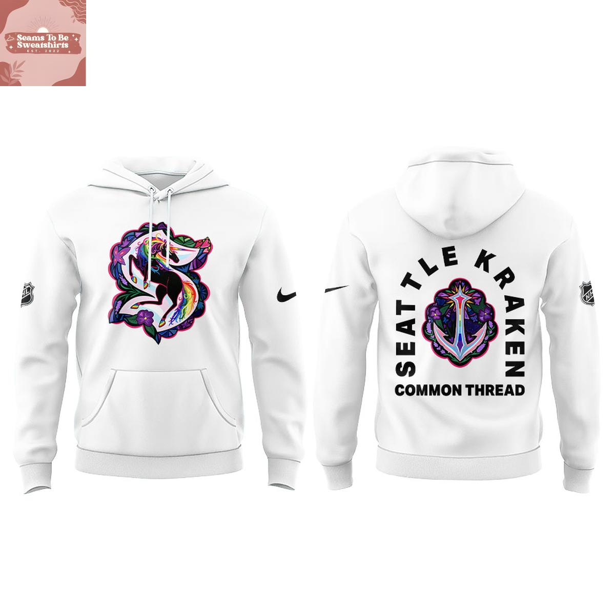 Seattle Kraken x Pride Night 2026 Common Thread Hoodie T-Shirt