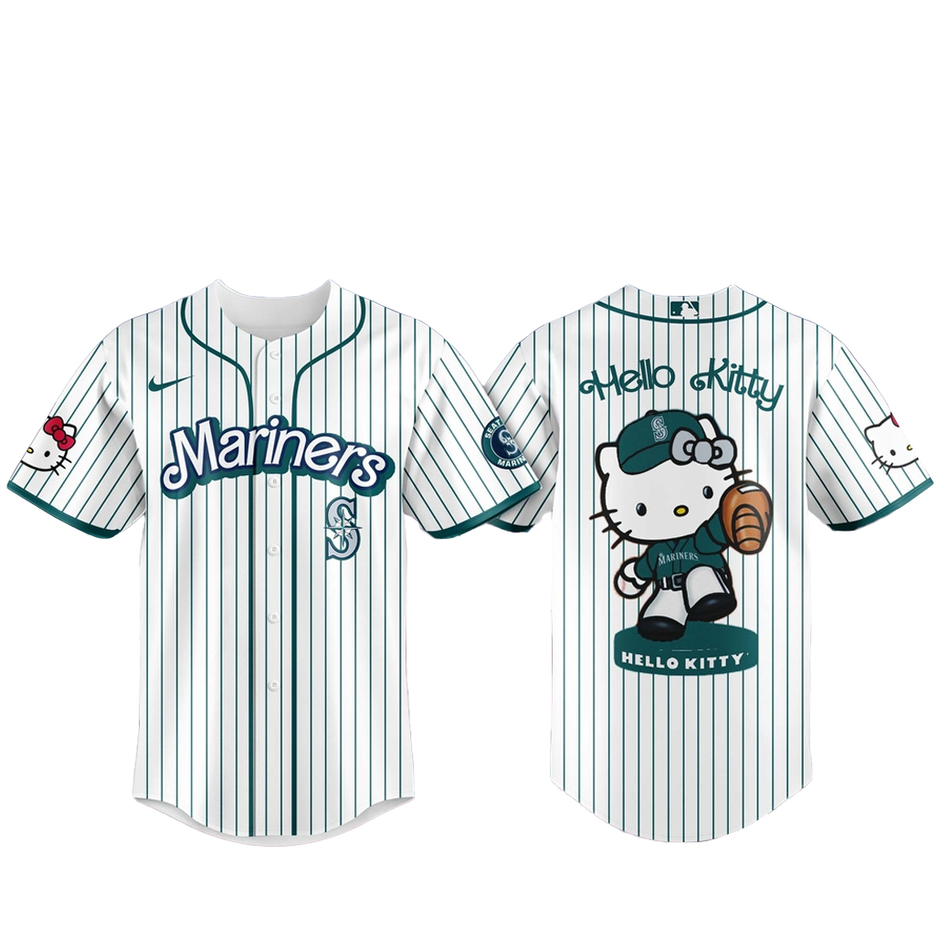 Seattle Mariners Major League Baseball 2026 Hello Kitty Baseball Jersey