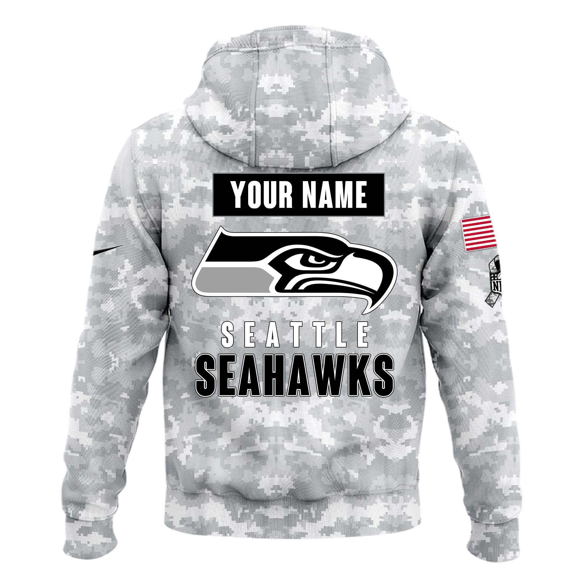 Seattle Seahawks Hoodie Camo Salute to Service Club