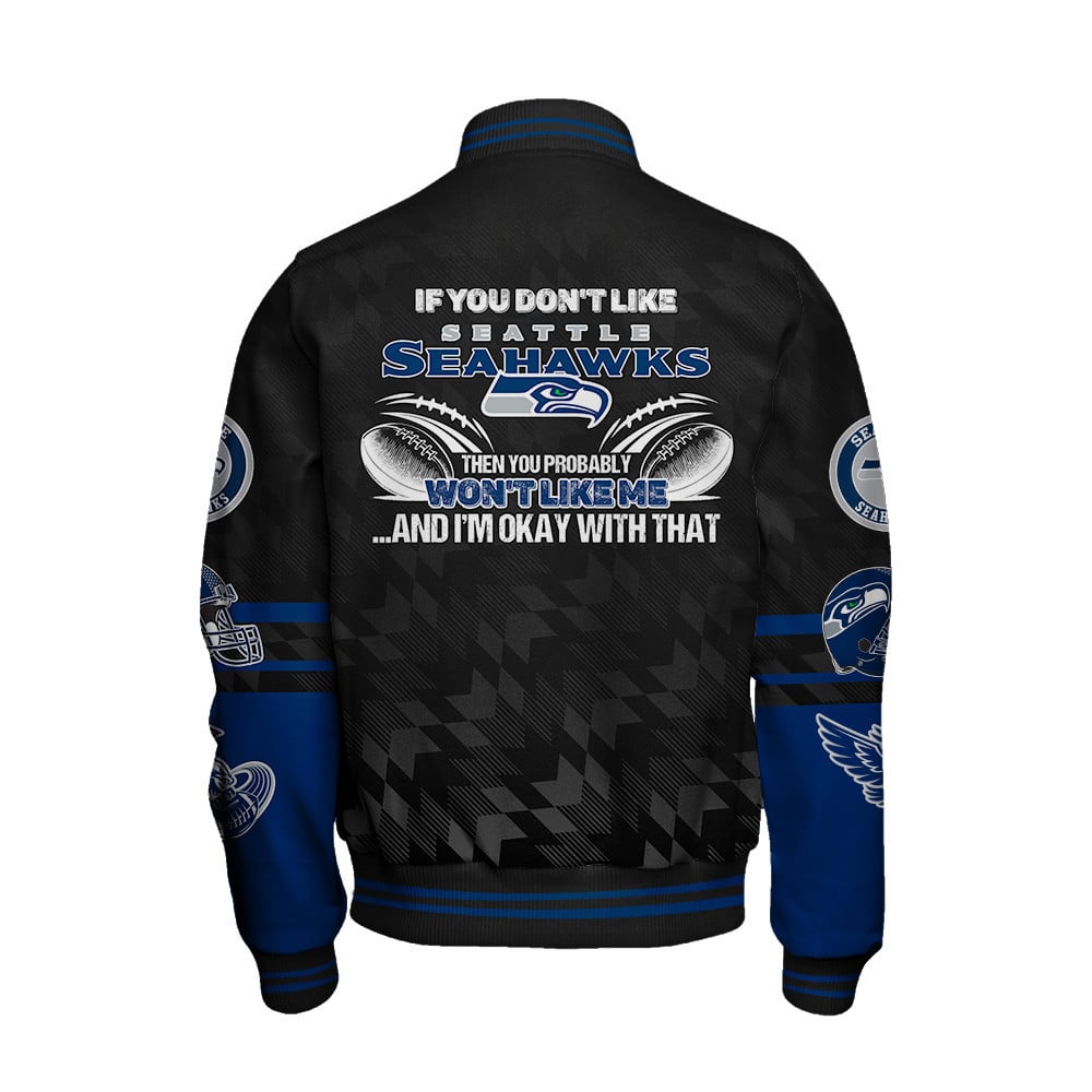 Seattle Seahawks National Football Conference Unisex Varsity Jacket V12