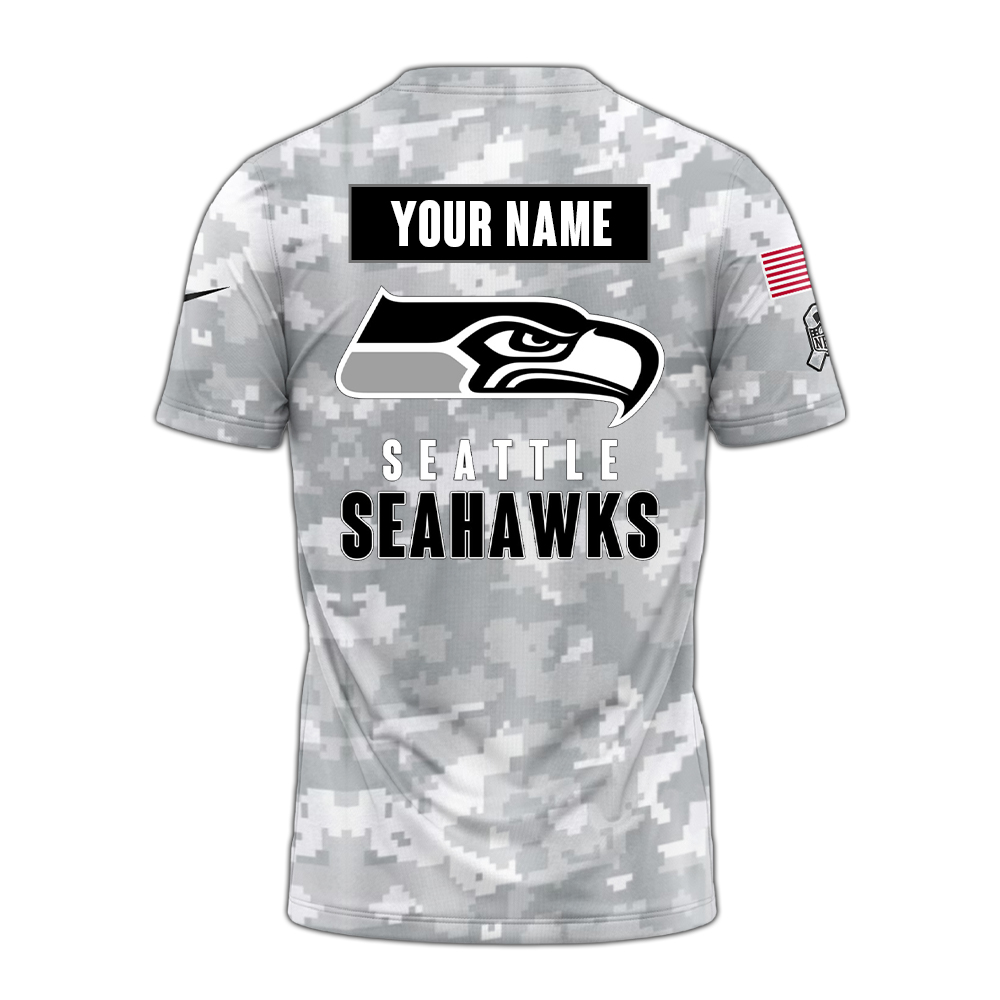 Seattle Seahawks Tshirt Camo Salute to Service Club