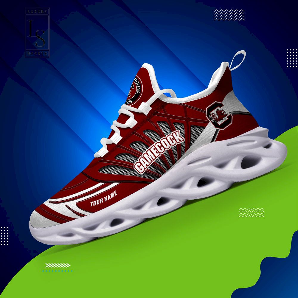 South Carolina Gamecocks Custom Name Max Soul Shoes
