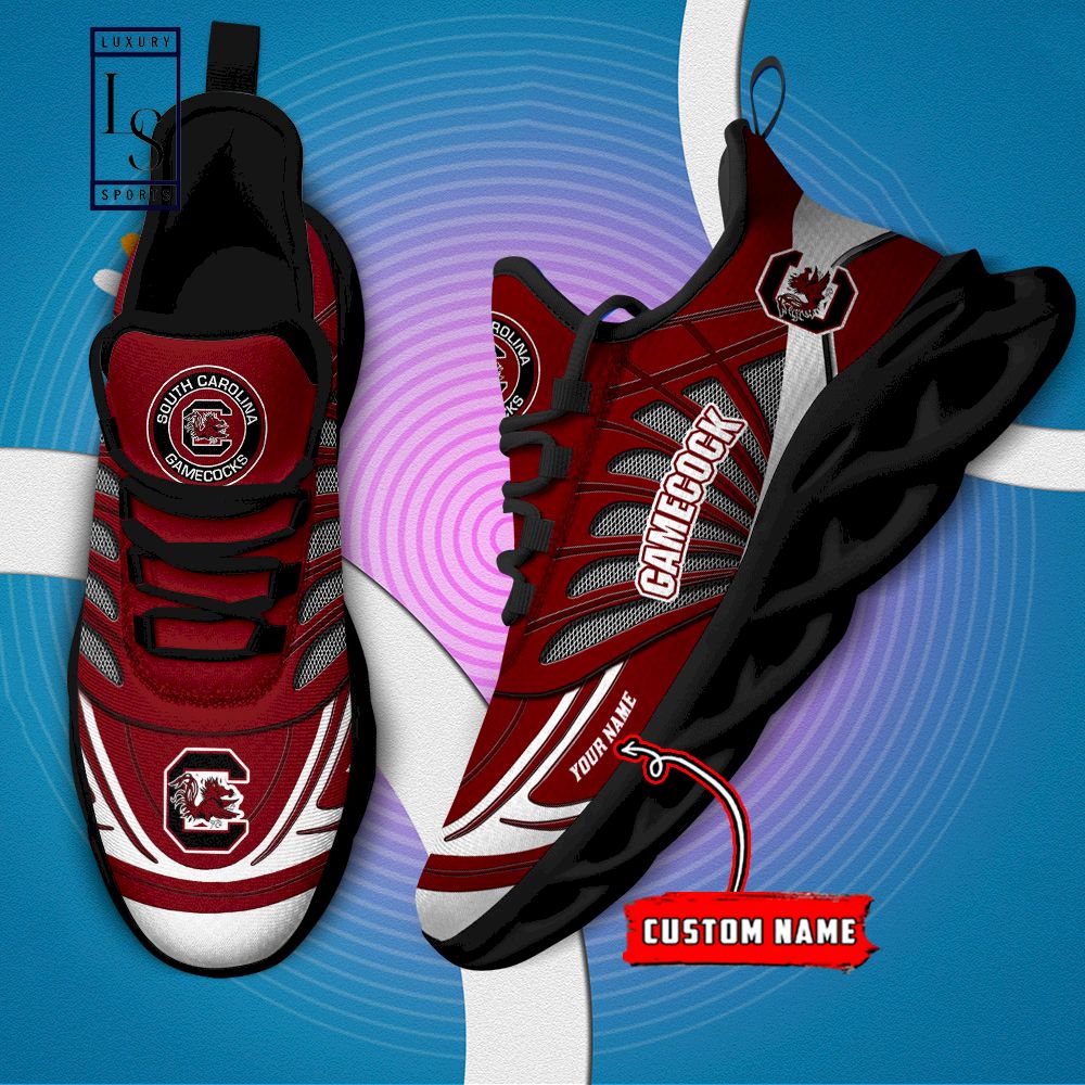 South Carolina Gamecocks Custom Name Max Soul Shoes