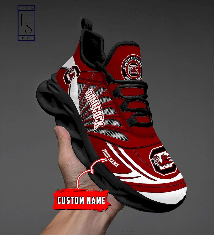 South Carolina Gamecocks Custom Name Max Soul Shoes